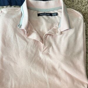 Calvin Klein Light Pink Polo Shirt